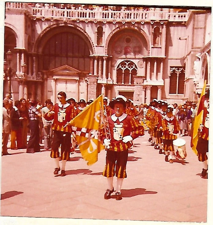 Fanfarenzug Salem Markusplatz Venedig 1975