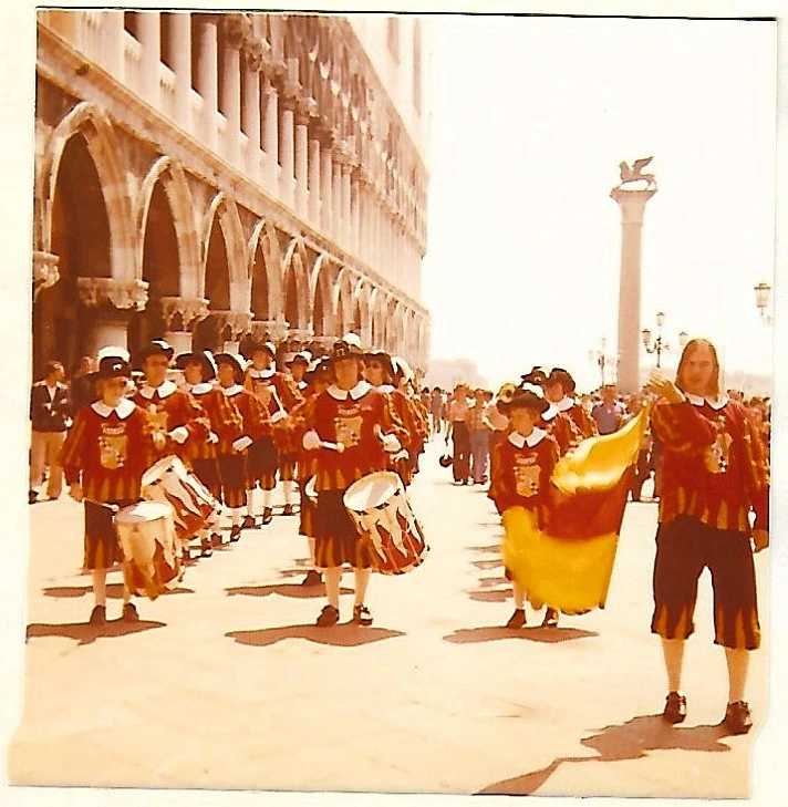 Fanfarenzug Salem Markusplatz Venedig 1975